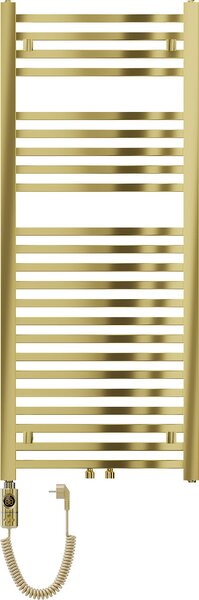 Mexen Pluton, element electric de încălzire 1200x500 mm + tijă de încălzire 600 W, auriu lucios, W106-1200-500-2600-50