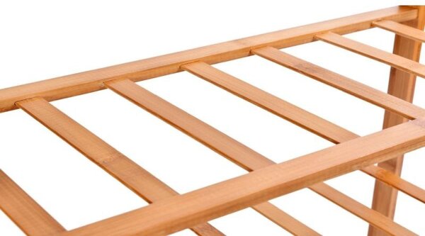 Raft pentru incaltaminte, 3 nivele, 68.5x51x24 cm, din bambus
