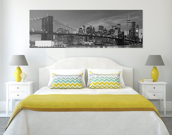 Tablou podul Brooklyn alb-negru