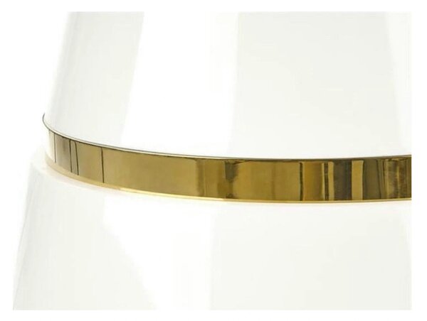 Masa rotunda 120 VEGAS, alb/auriu, MDF/metal