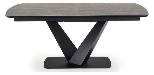 Masa extensibila MDF VINSTON, gri inchis/negru, 180/230x95x76 cm