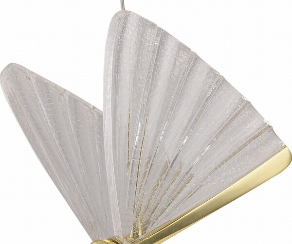 Light Prestige Mariposa lampă suspendată 1x8 W transparent-auriu LP-1715/1P