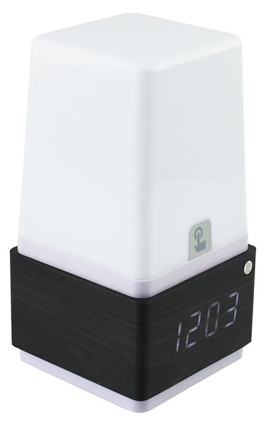Lampa de birou LED cu ceas si senzor sunet, 3 alarme, USB, RESIGILAT