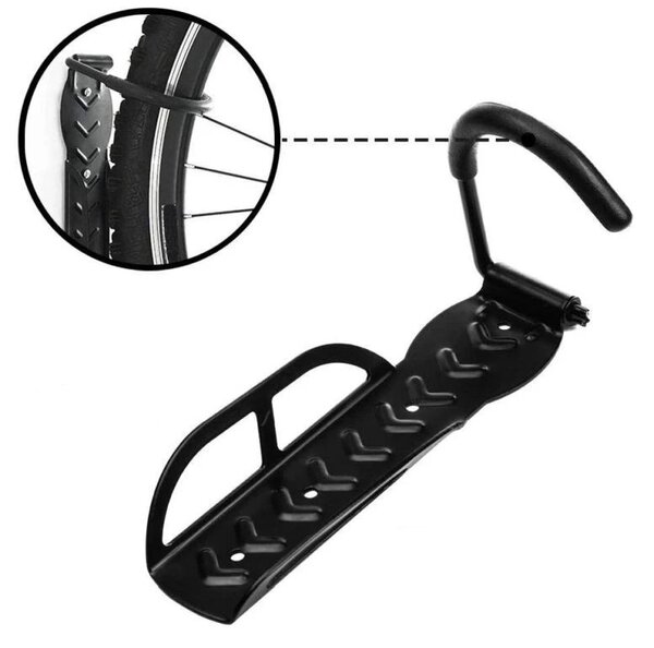 Suport bicicleta, fixare pe perete, universal, metalic, prindere carlig