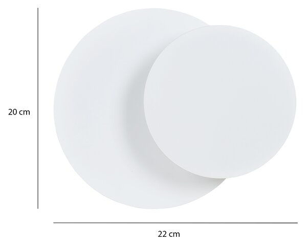 Emibig Circle lampă de perete 1x8 W alb 972/1