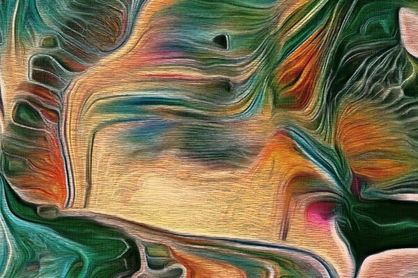 Tablou abstract psihedelic
