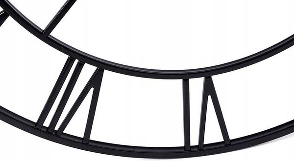 Ceas de perete in stil retro, metal, diametru 80 cm