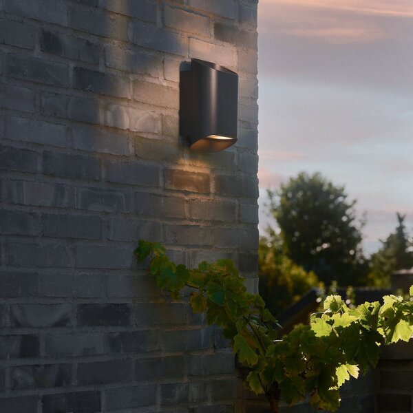 Lămpi de exterior Nordlux, Nico 22 Round, reglabil, Negru, Balcon, Metal, Modern