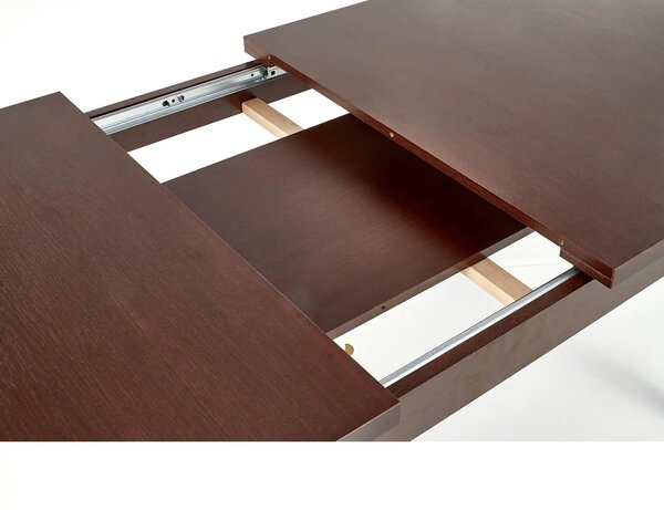 Masa extensibila MAURYCY, nuc inchis, PAL, 118/158x75x75 cm
