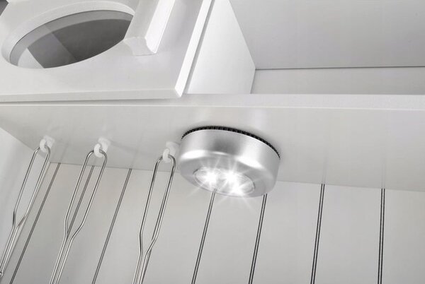 Bucatarie pentru copii, MDF, lampa LED, cuptor, aragaz, chiuveta, ustensile gatit, 93x43.5x28.5 cm