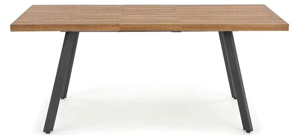 Masa extensibila BERLIN, stejar/negru, 140/180x85x76 cm
