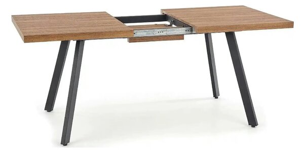 Masa extensibila BERLIN, stejar/negru, 140/180x85x76 cm