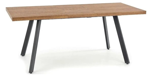 Masa extensibila BERLIN, stejar/negru, 140/180x85x76 cm