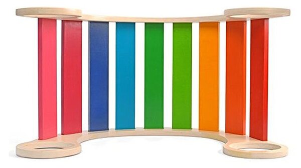 Balansoar rocker din lemn, placa de echilibru, multifunctional, multicolor