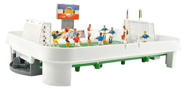 Masuta de fotbal, 12 jucatori, 24 steaguri, tabela, portar cu glisor, 34x25.5 cm