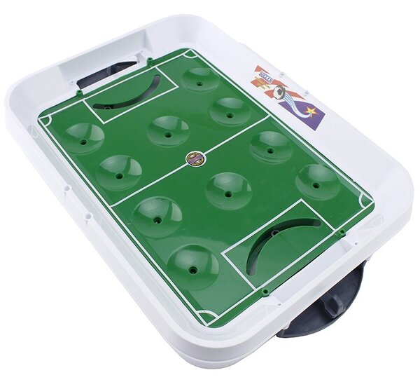 Masuta de fotbal, 12 jucatori, 24 steaguri, tabela, portar cu glisor, 34x25.5 cm