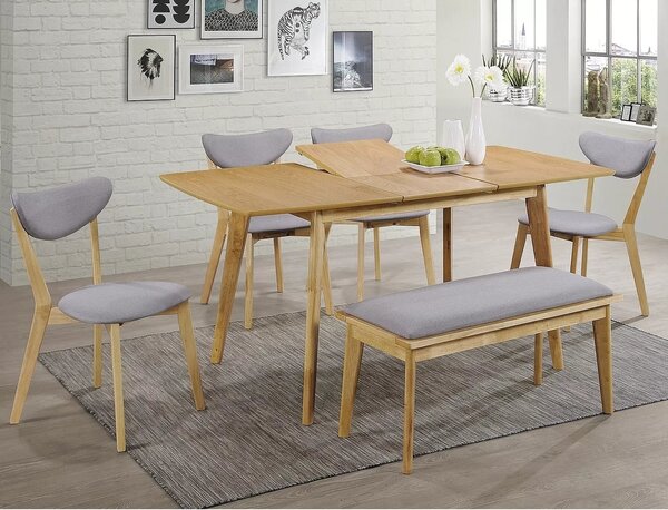Masa extensibila BRANDO, stejar, 120/160x80x75 cm