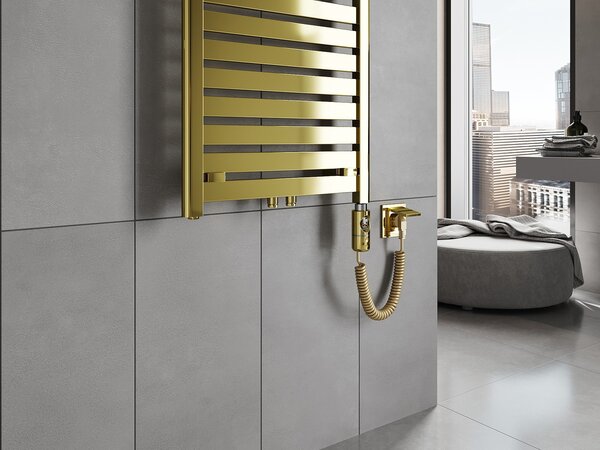 Mexen Uran, element electric de încălzire 1200 x 500 mm, 600 W, auriu lucios, W105-1200-500-2600-50