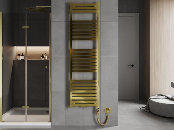Mexen Uran, element electric de incalzire 1800x500 mm + tija de incalzire 900 W, auriu lucios, W105-1800-500-2900-50