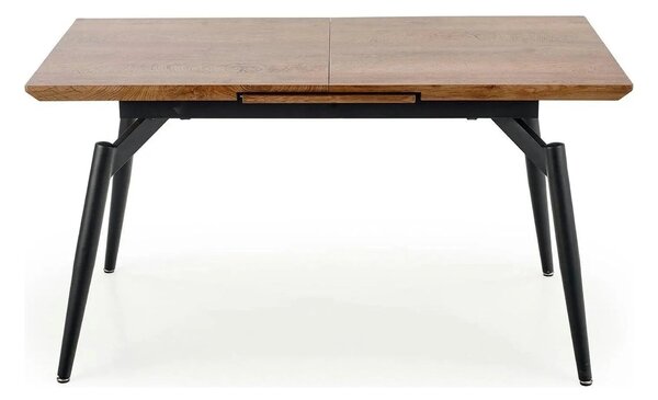 Masa extensibila CAMBELL, negru/stejar, 140/180x80x74 cm