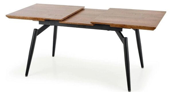 Masa extensibila CAMBELL, negru/stejar, 140/180x80x74 cm