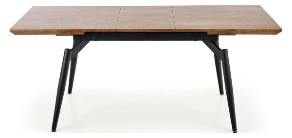 Masa extensibila CAMBELL, negru/stejar, 140/180x80x74 cm