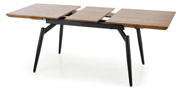 Masa extensibila CAMBELL, negru/stejar, 140/180x80x74 cm