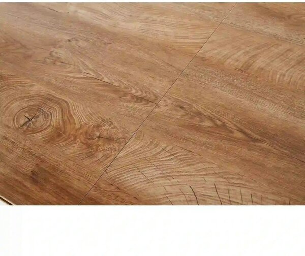 Masa extensibila CAMBELL, negru/stejar, 140/180x80x74 cm
