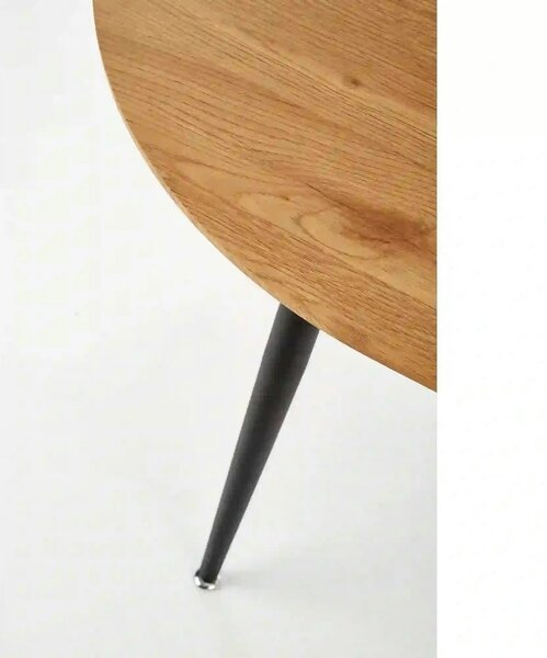 Masa extensibila COLORADO, stejar auriu/negru, 120/160x80x74 cm