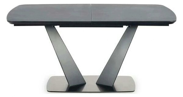 Masa extensibila Fangor, gri inchis/negru, 160-220/90/76 cm