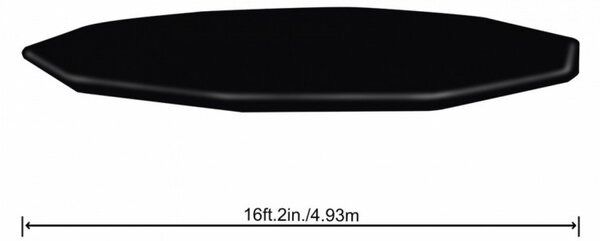 Husa pentru piscine cu diametru 460 si 488 cm, orificii scurgere apa, PVC