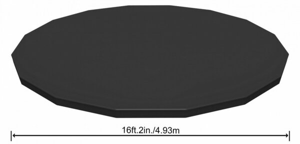 Husa pentru piscine cu diametru 460 si 488 cm, orificii scurgere apa, PVC