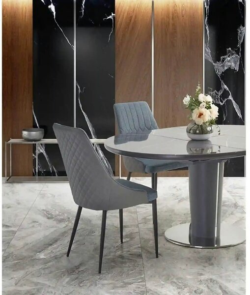 Masa extensibila RICARDO, gri, 120/160x120/76 cm