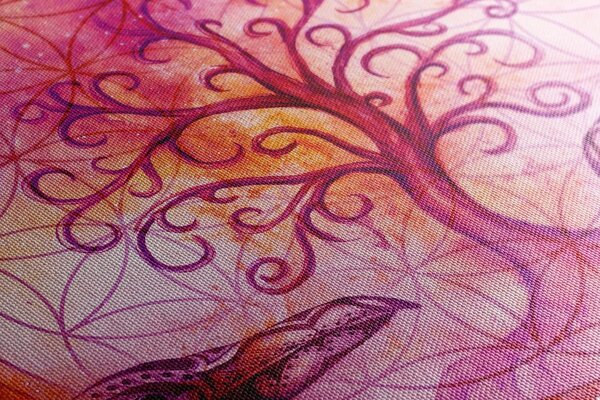 Tablou copacul magic al vieții în culori pastel