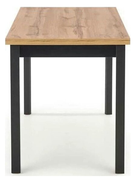 Masa COBALT, stejar/negru, PAL furniruit, 120x68x77 cm
