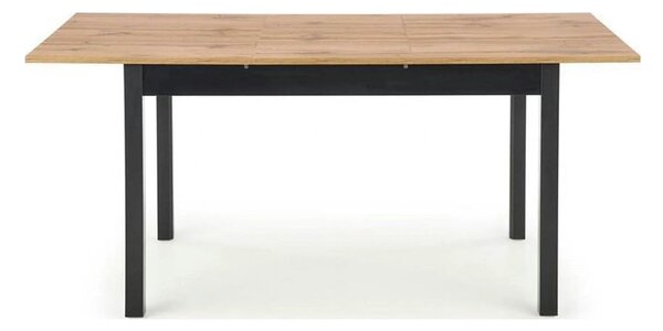 Masa extensibila GREG, stejar/negru, PAL, 124/168x74x75 cm