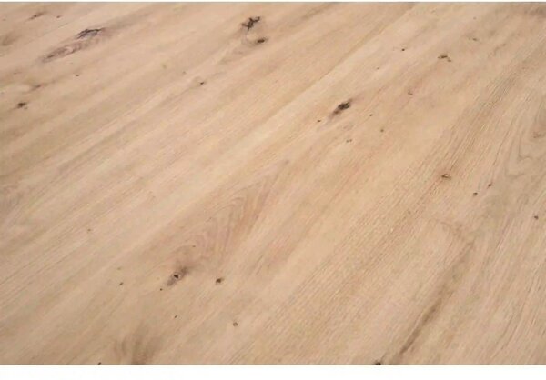Masa extensibila RINGO, stejar/negru, PAL laminat, 102/142x102x76 cm