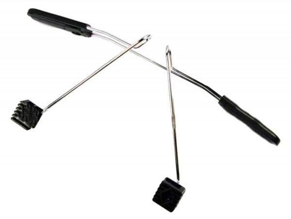 Umeras haine auto, dimensiune reglabila: 51 - 63 cm, otel, negru