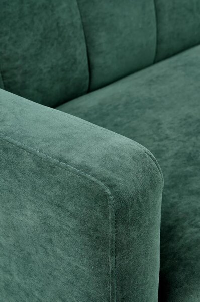 Canapea pentru birou ARMANDO, verde, stofa catifelata, 192x100x78 cm