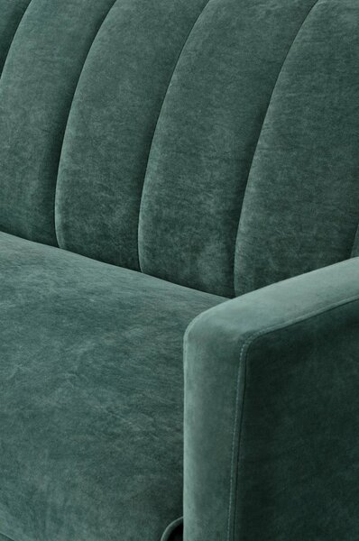 Canapea pentru birou ARMANDO, verde, stofa catifelata, 192x100x78 cm