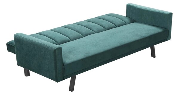 Canapea pentru birou ARMANDO, verde, stofa catifelata, 192x100x78 cm