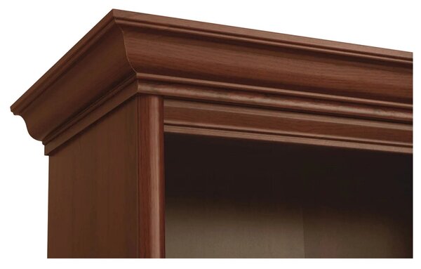 Biblioteca clasica living KENT, castan, PAL, 110x43x205 cm