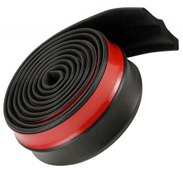 Banda protectie spoiler auto, spatula inclusa, cauciuc/plastic, 5 x 5mm, negru