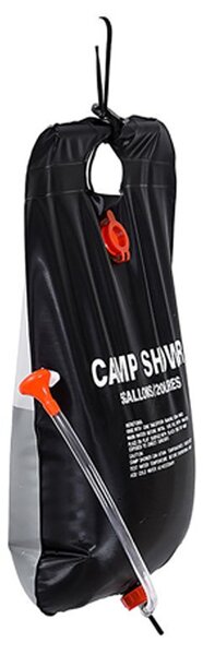 Dus portabil pentru camping, capacitate 20L, supapa, maner