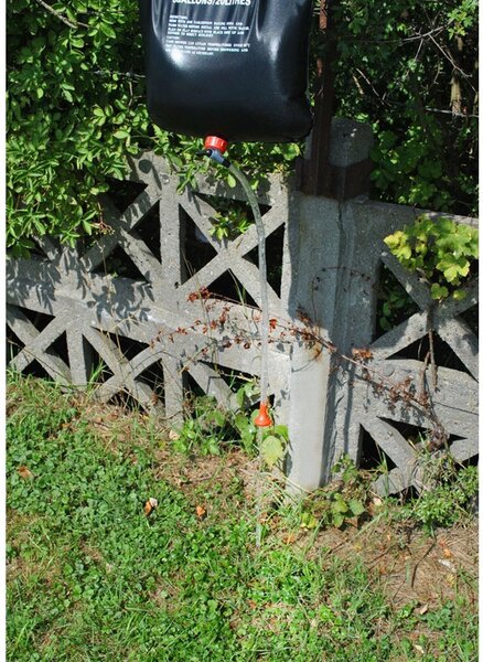 Dus portabil pentru camping, capacitate 20L, supapa, maner