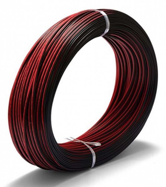 Cablu alimentare banda LED, 2 fire B/R 0,35mm, 12V/24V, rola 100 m