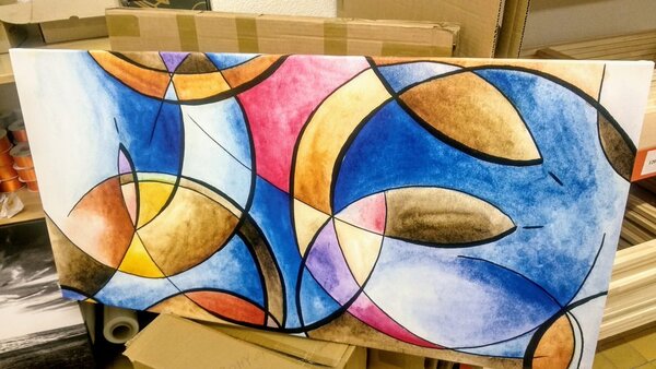 Tablou cu motive abstracte