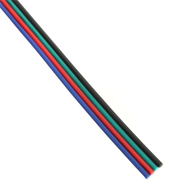 Cablu alimentare banda LED RGB, 4x0.35 mm, rola lungime 100 m