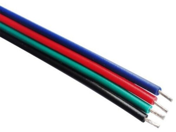 Cablu alimentare banda LED RGB, 4x0.35 mm, rola lungime 100 m