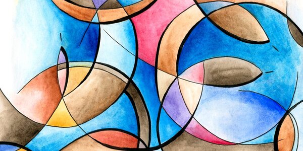 Tablou cu motive abstracte